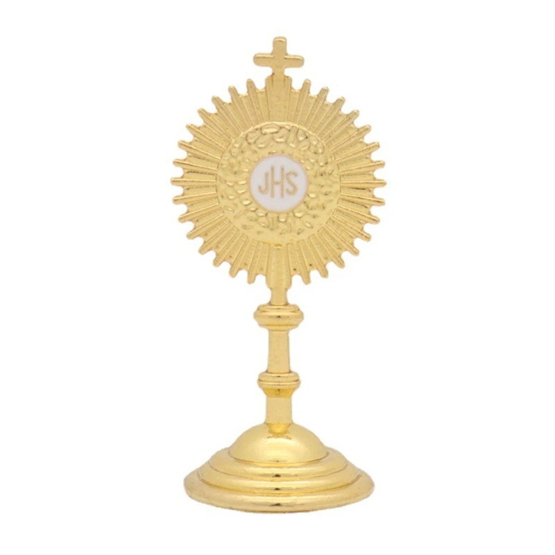 Metallfigur „Heiliger Sonnenschein für Kreuz“, Zinklegierung, christlich-katholische Kunststatue für Zuhause, Schlafzimmer,